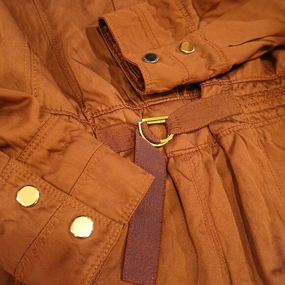 WHITE HOUSE BLACK MARKET Burgundy Utility Jacket Size 4 EUC - Picture 5 of 16